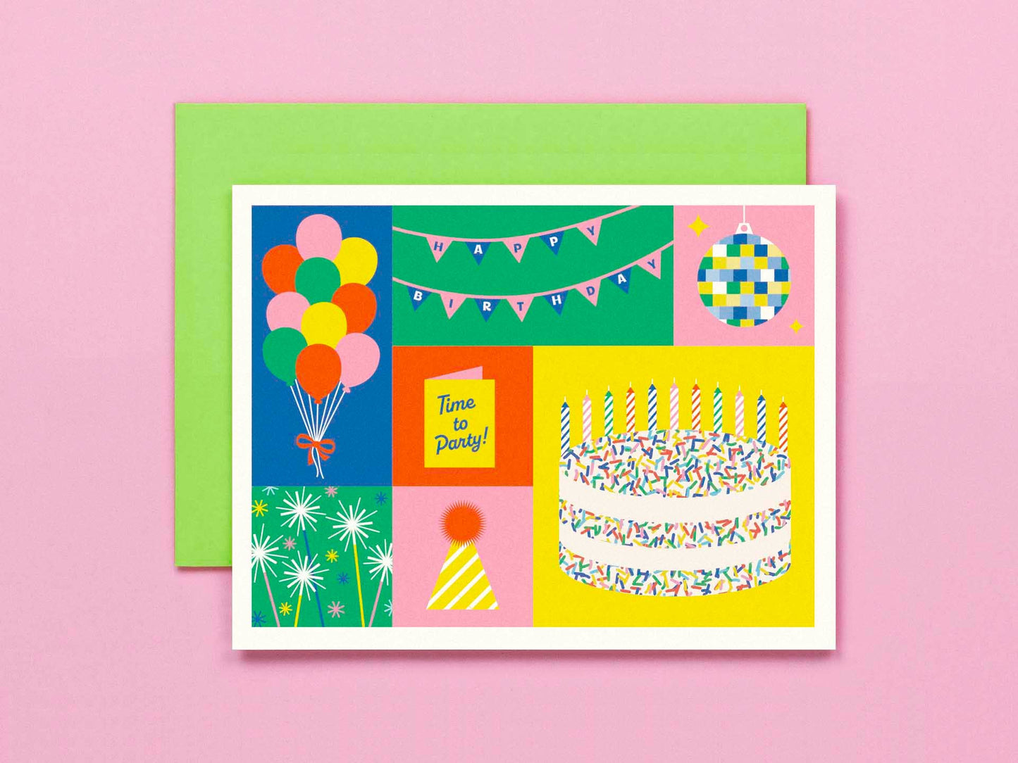 My Darlin' - Birthday Block Colorblock Birthday Card