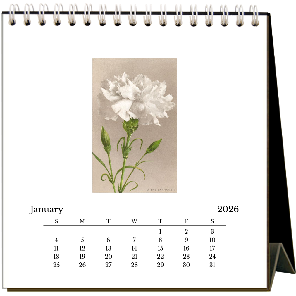 Found Image Press - Flowers 2026 Desk Calendar