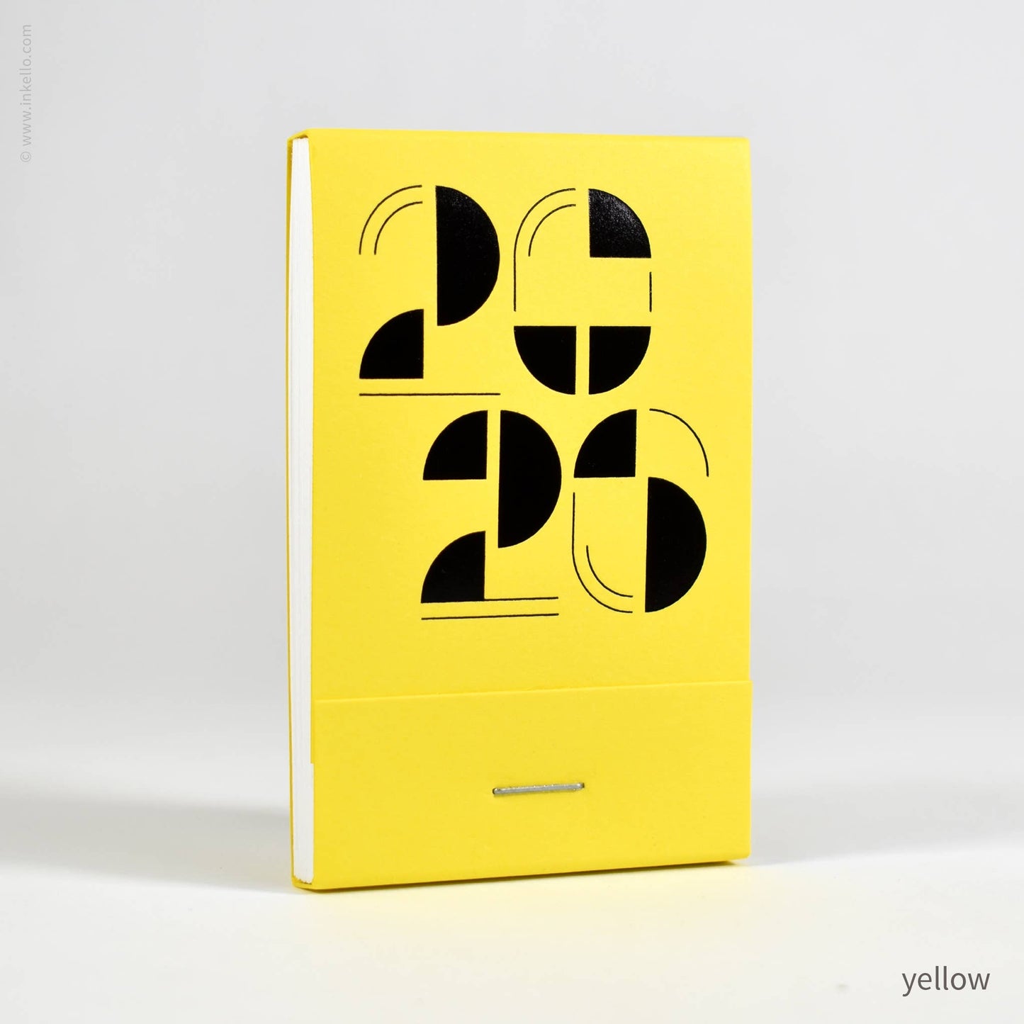 Inkello Letterpress - 2026 Matchbook Calendar™ (#107): Cyan