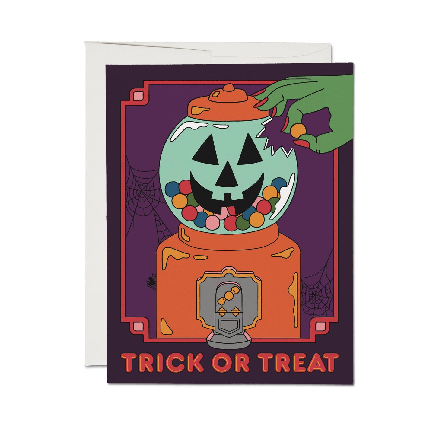 Red Cap Cards - Spooky Treats greeting card: Single