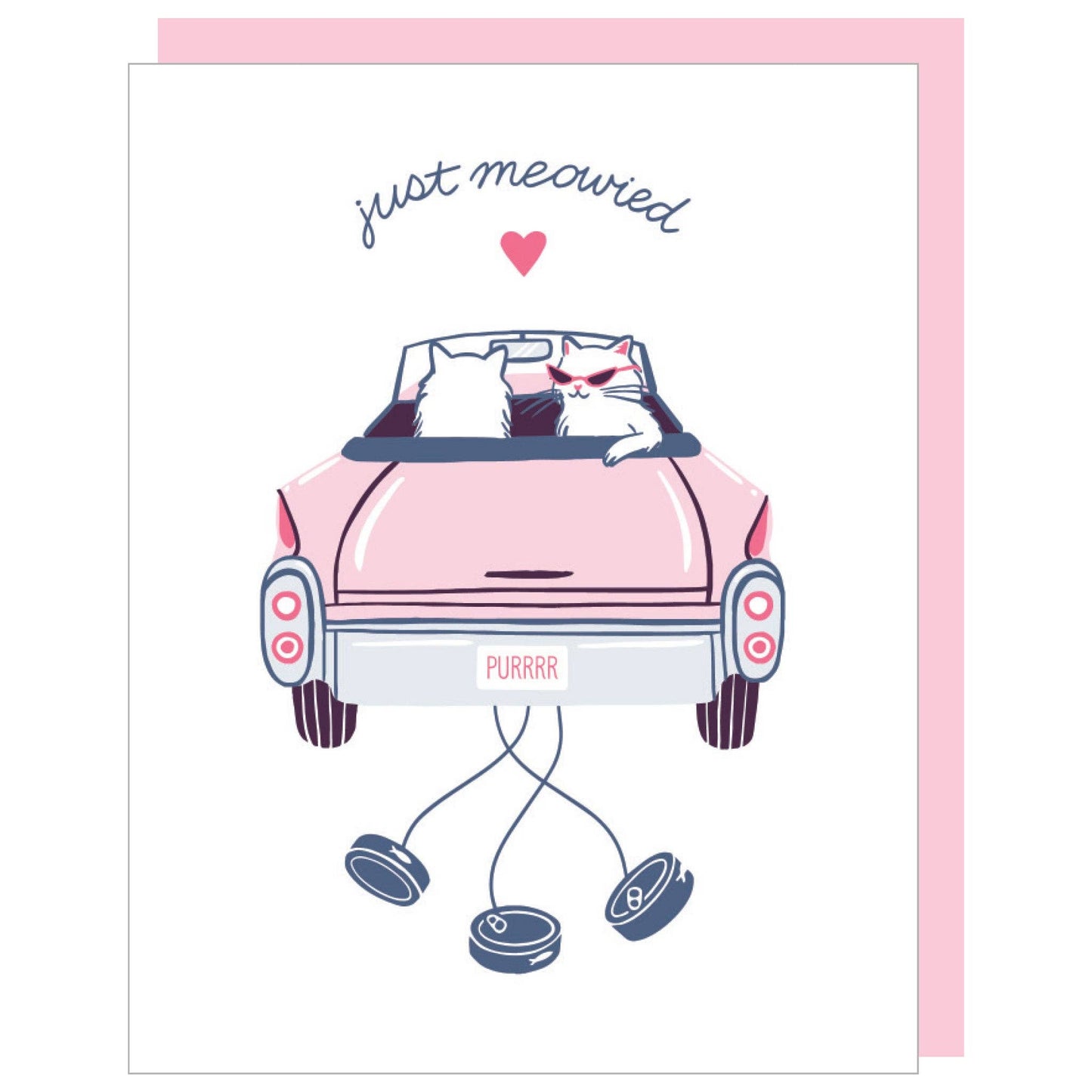 Smudge Ink - Cool Cats Wedding Card