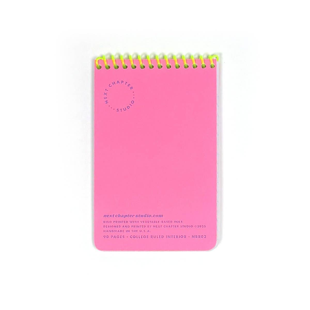 Next Chapter Studio - Risograph Reporter's Notebook: Flo Pink