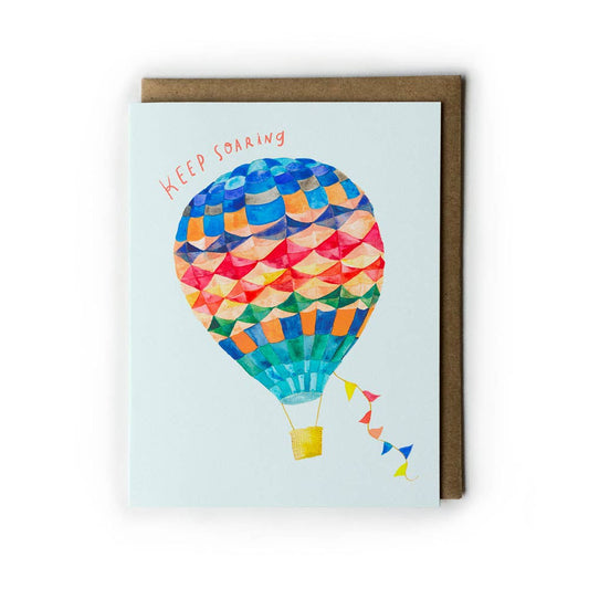 Honeyberry Studios - Hot Air Balloon Graduation Greeting Card
