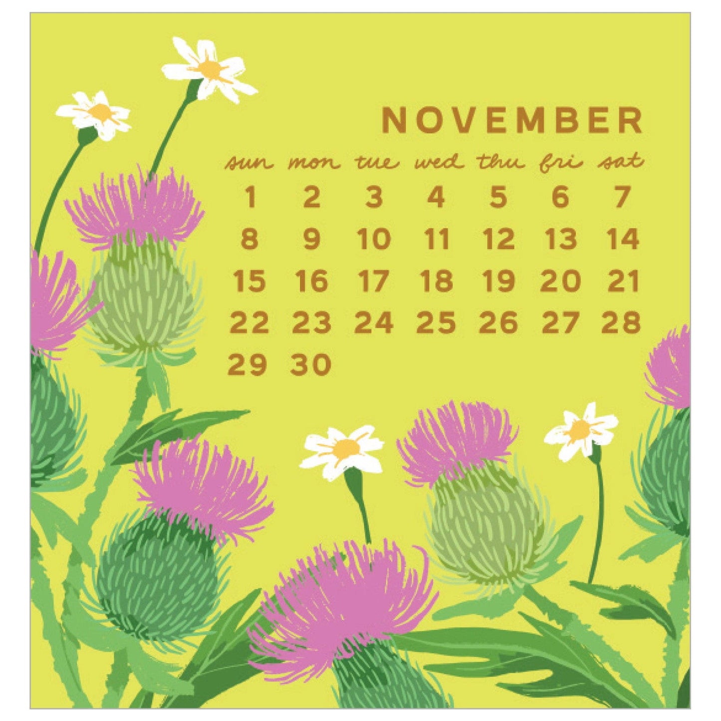 Smudge Ink - 2026 Blossom Mini Calendar