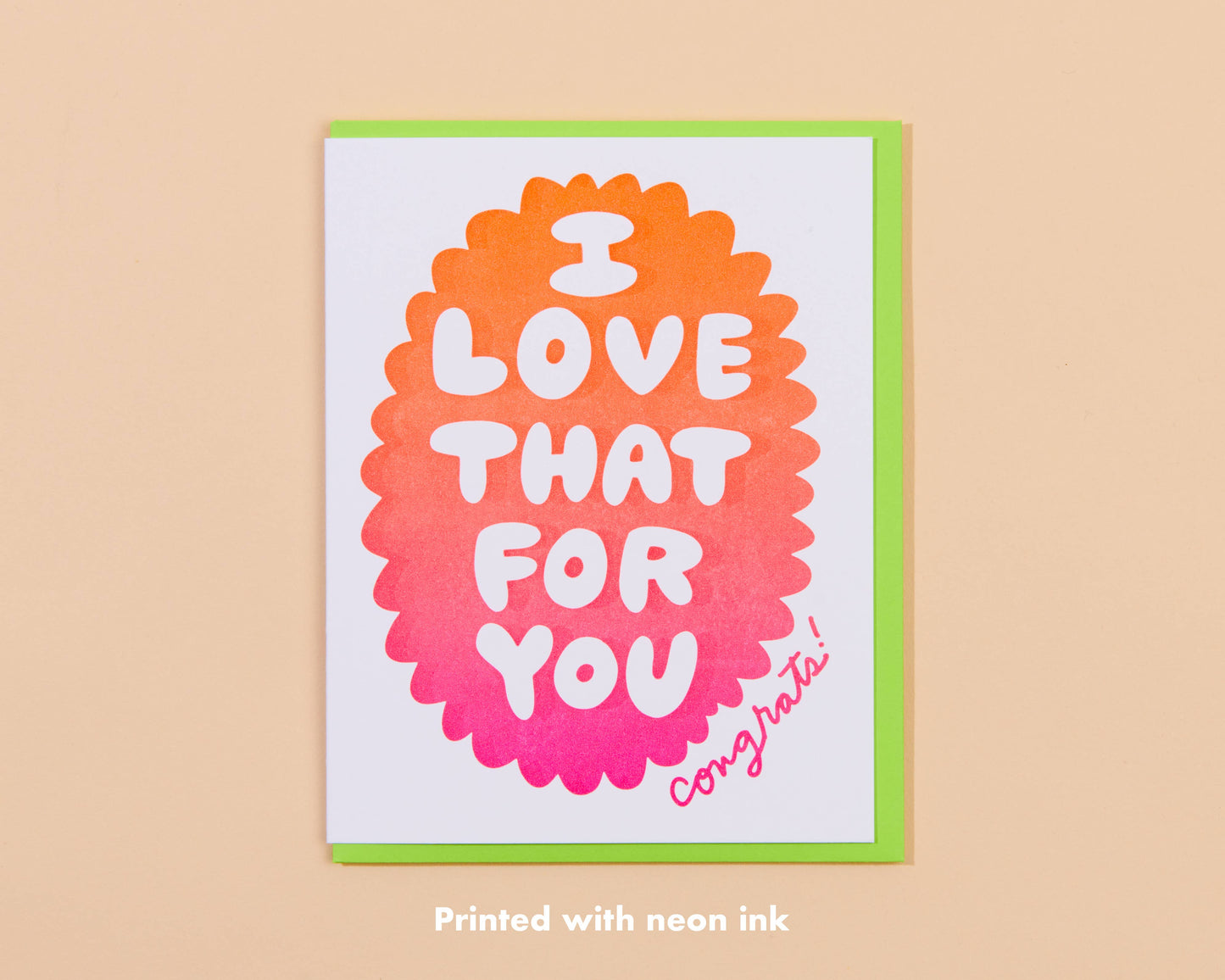 And Here We Are - Love That for You Graduation Letterpress Greeting Card- Made in USA
