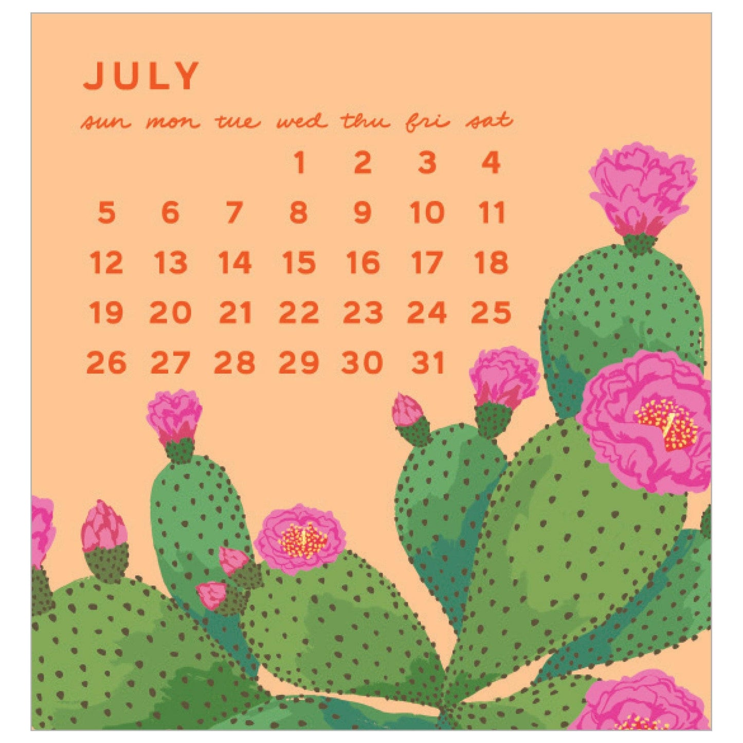 Smudge Ink - 2026 Blossom Mini Calendar
