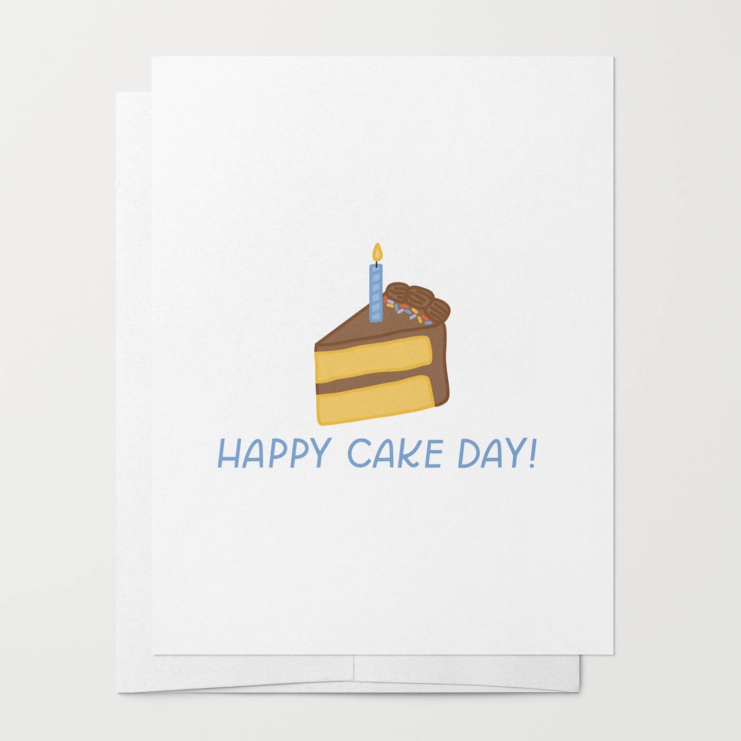 Just Follow Your Art - Happy Cake Day Birthday Card | Funny Birthday Greeting Cards