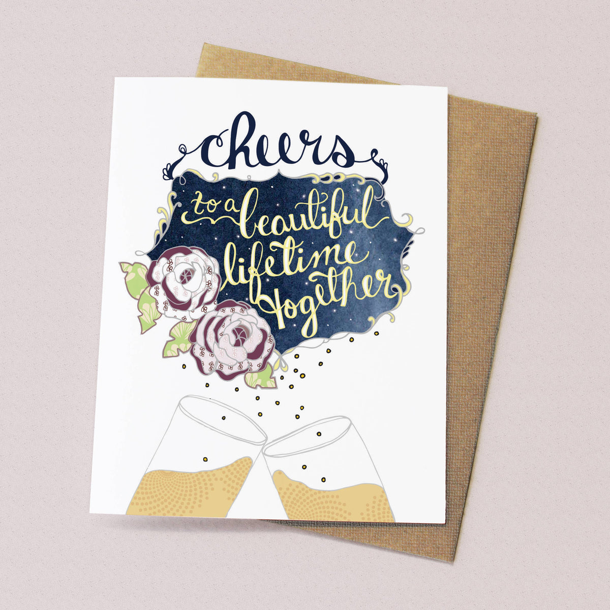 Cynla - Cheers Card - Wedding card
