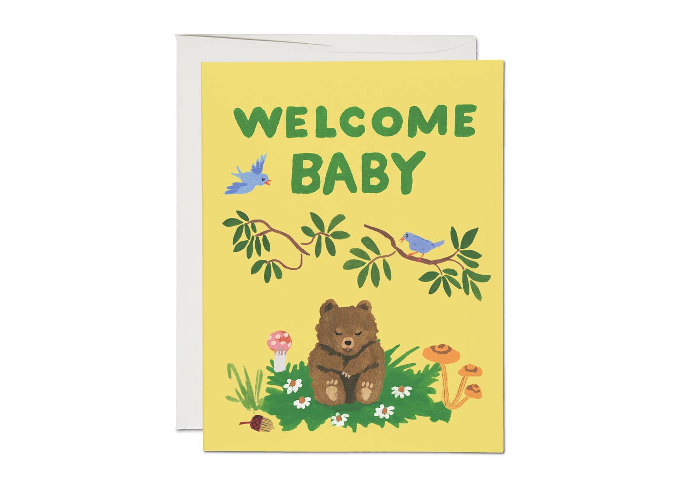 Red Cap Cards - Baby Cub greeting card