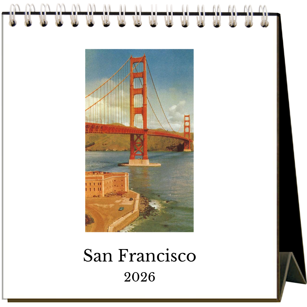 Found Image Press - San Francisco 2026 Desk Calendar