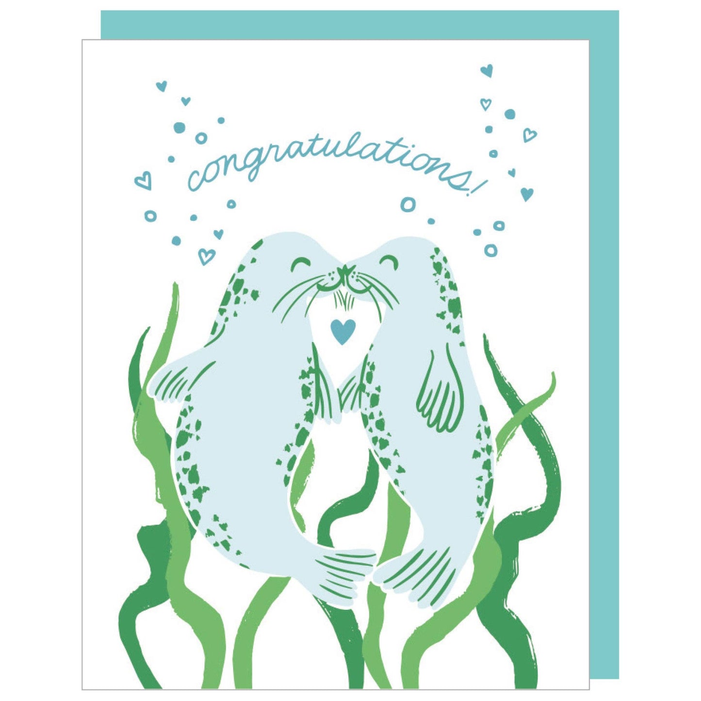 Smudge Ink - Sealed With A Kiss Wedding Card