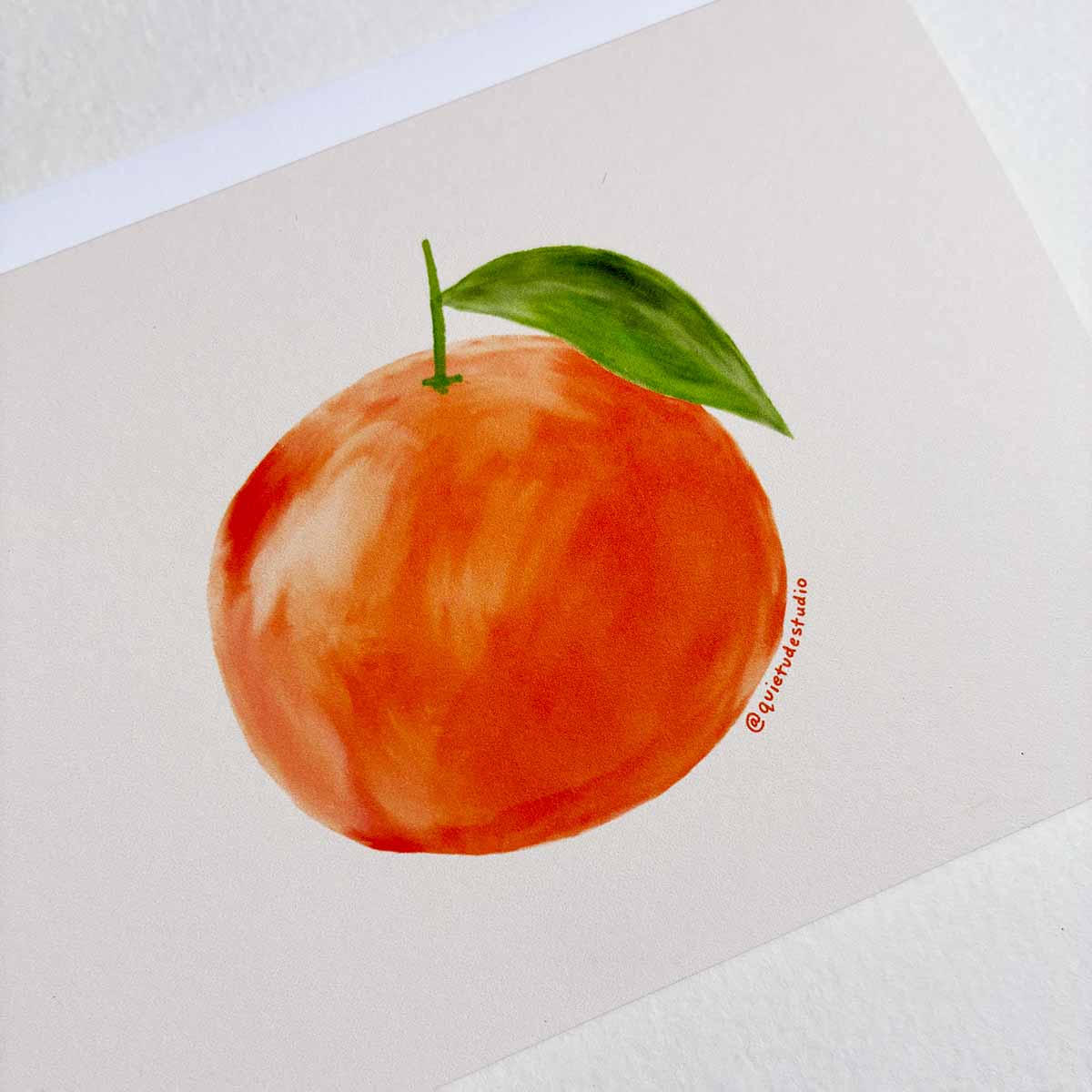 Quietude Studio - Orange Card