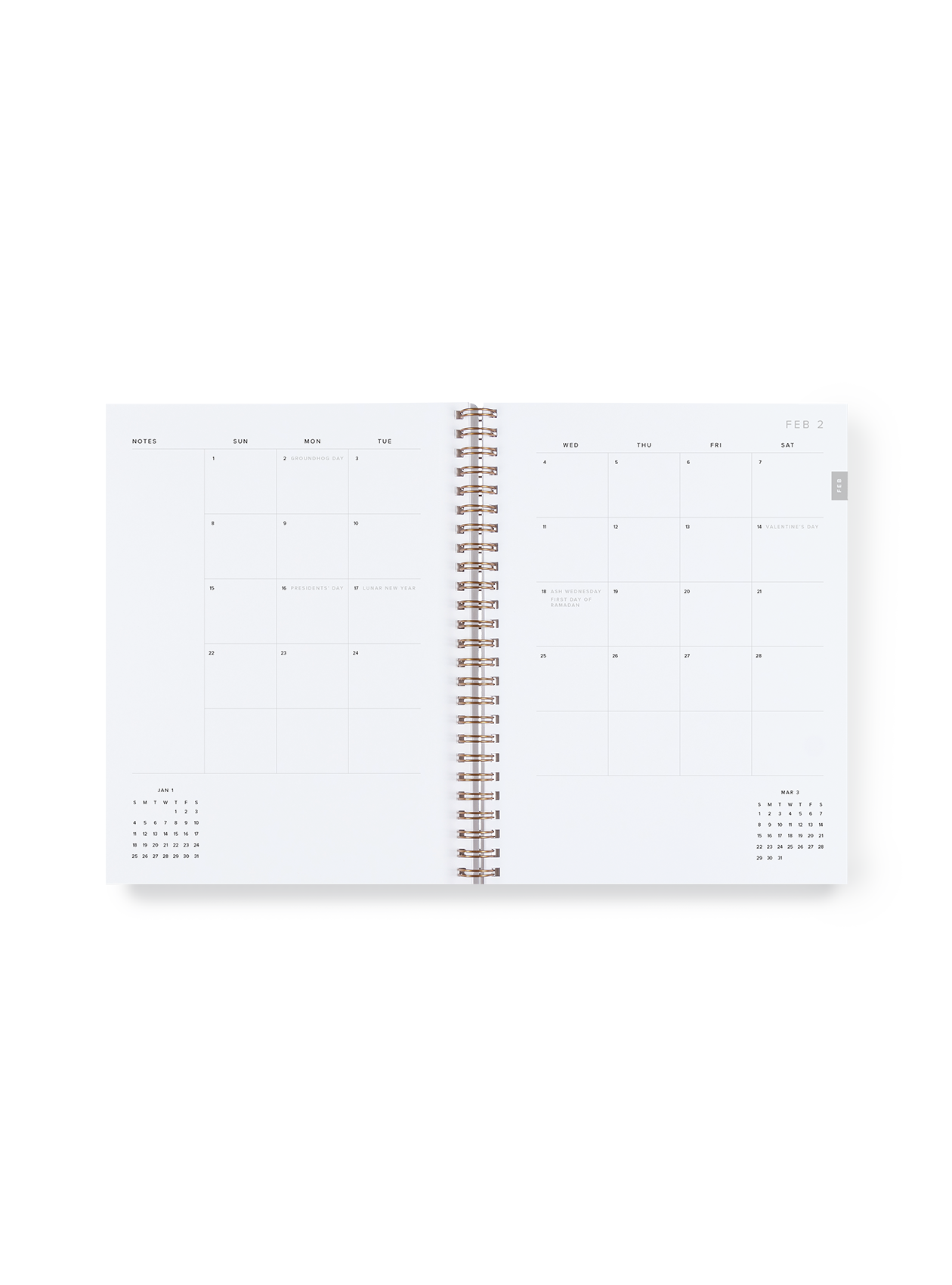 Appointed - 2026 Compact Task Planner: Lavender Gray