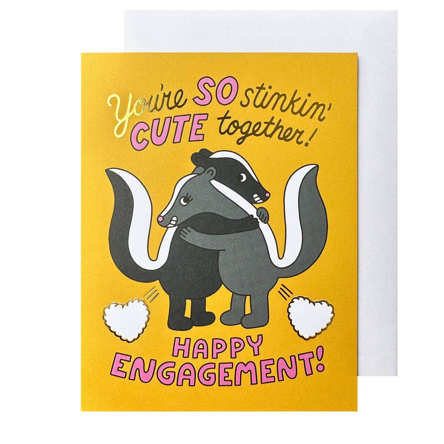The Social Type - Stinkin' Cute Engagement Card