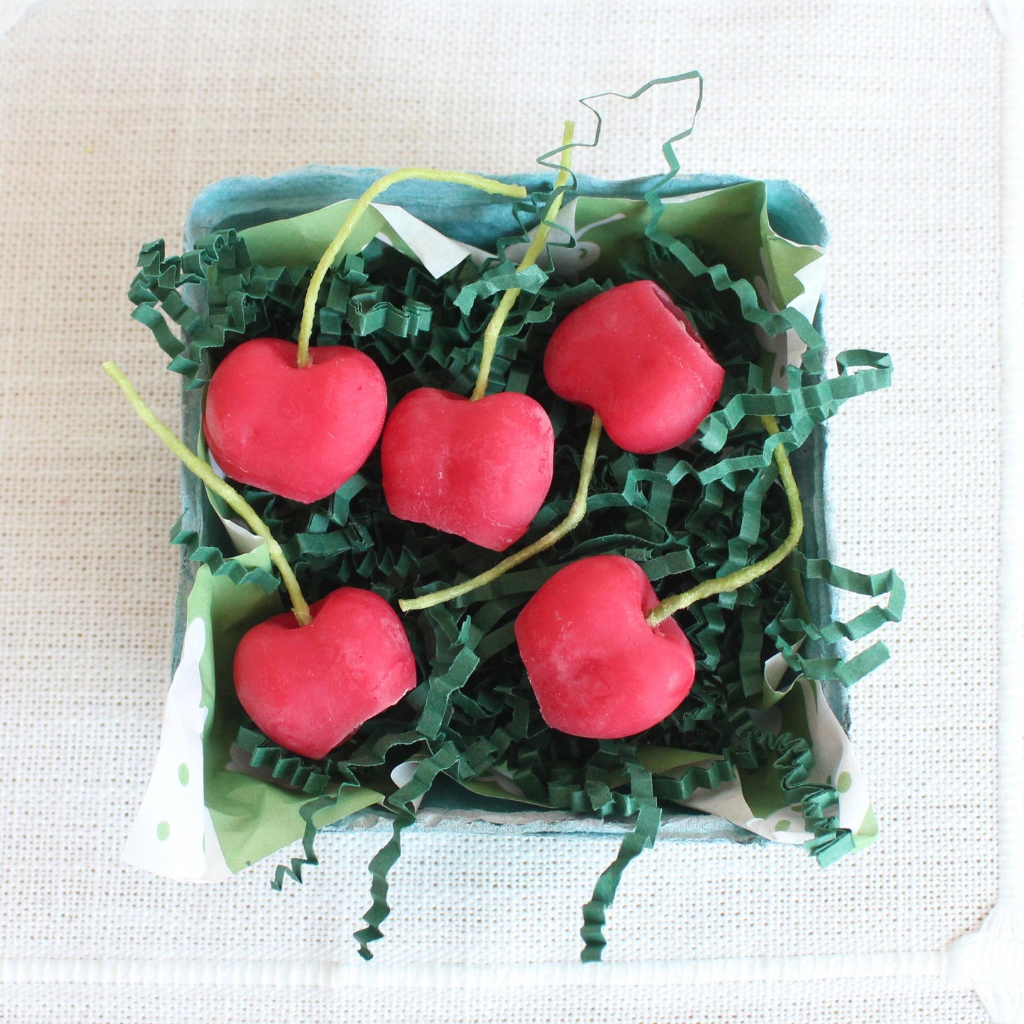 Happy Organics - Cherry Beeswax Birthday Candles: 10