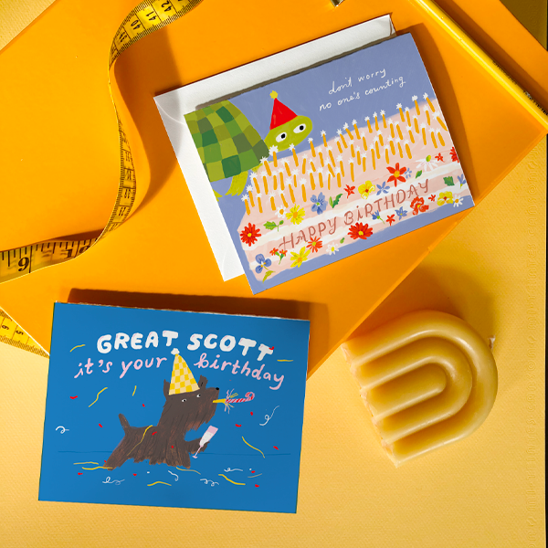 Karen Schipper - Great Scott – Cute Dog Pun Birthday Card