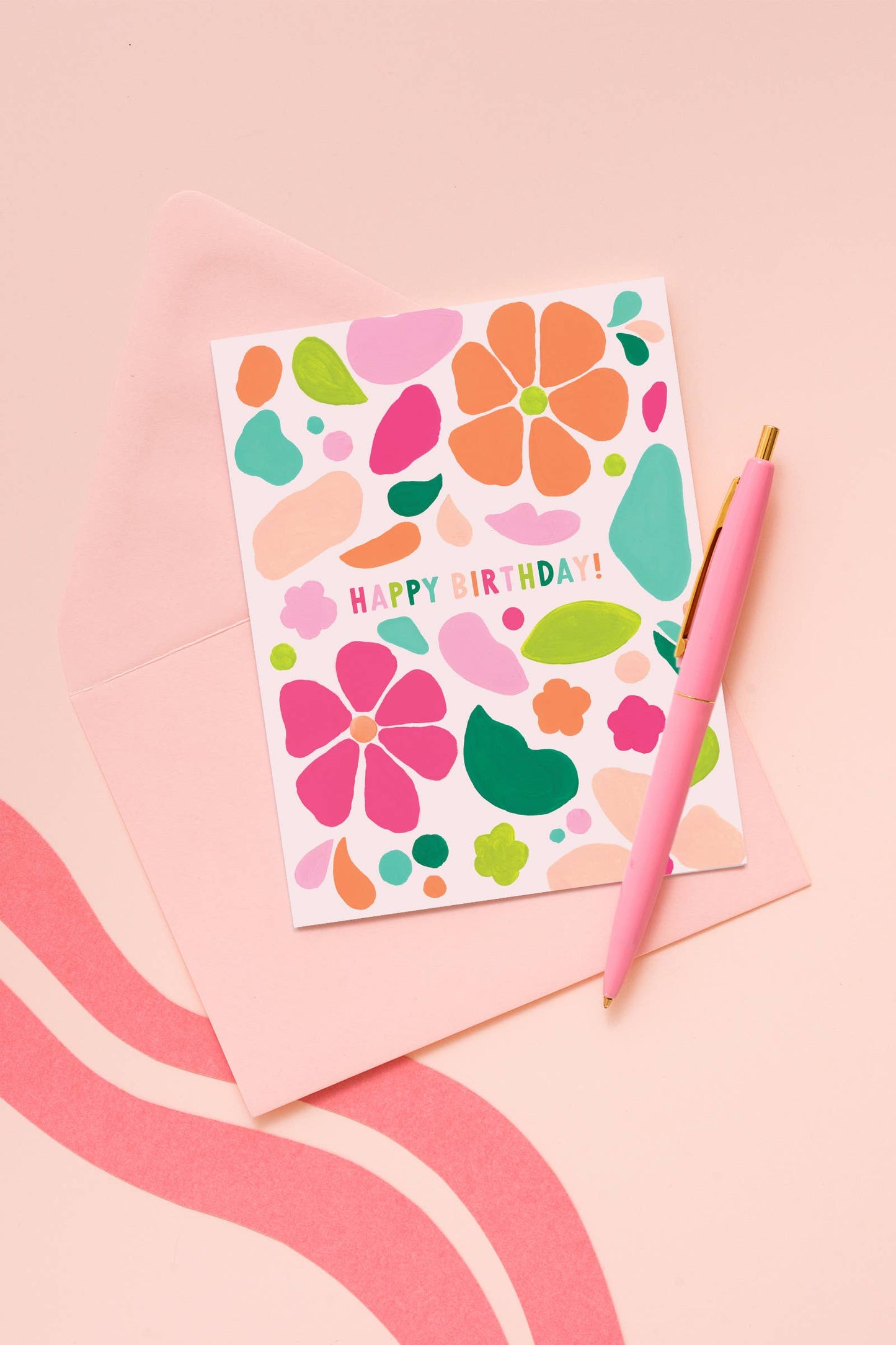 Isabella MG - Colorful Blob Birthday Card