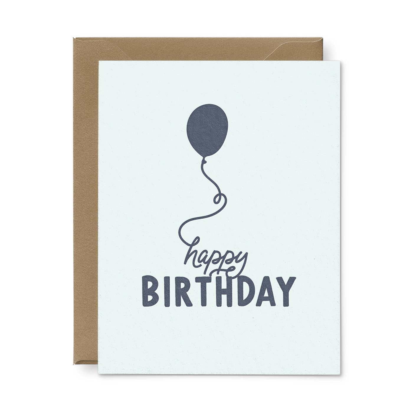 Ruff House Print Shop - Happy Birthday Balloon Greeting Card - Single