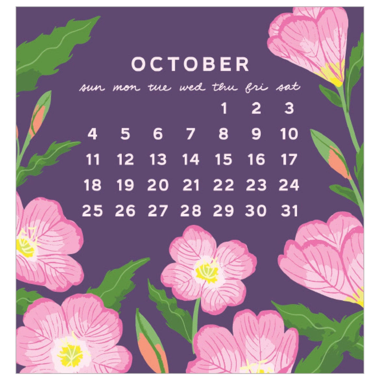 Smudge Ink - 2026 Blossom Mini Calendar