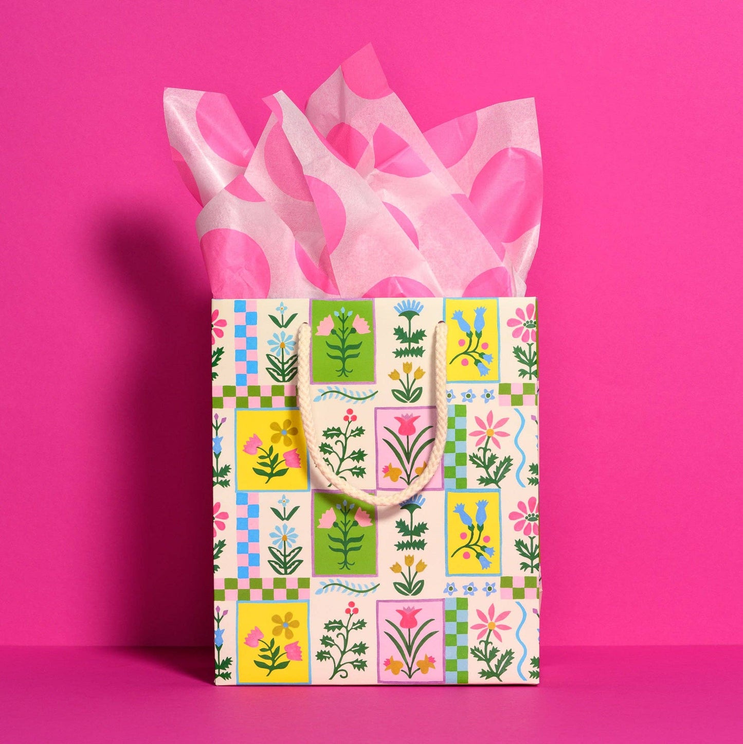 Red Cap Cards - Pink Dots tissue paper: 5 Sheets