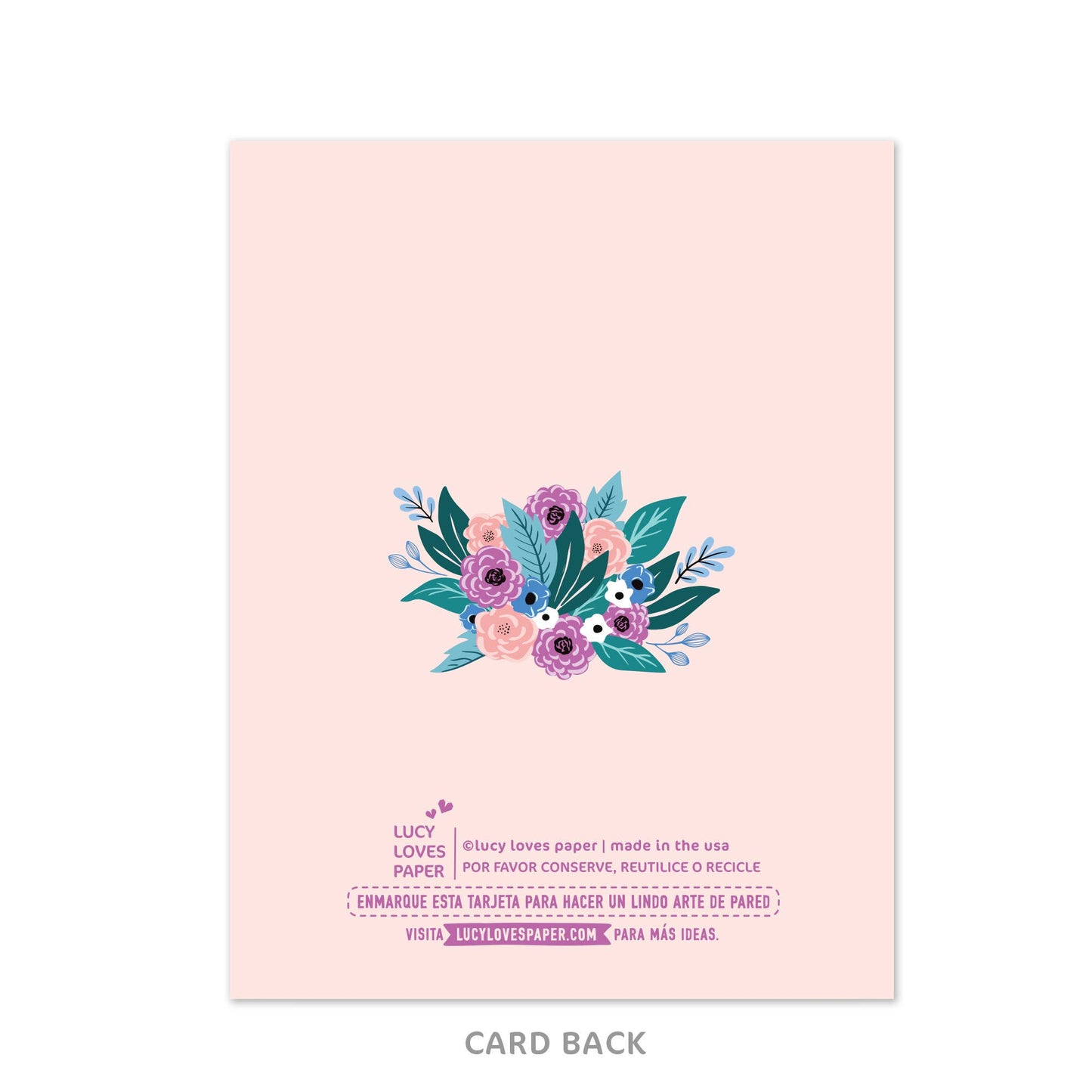 Lucy Loves Paper - Feliz Dia Mamá | Gold Foil Card For Mom in Spanish