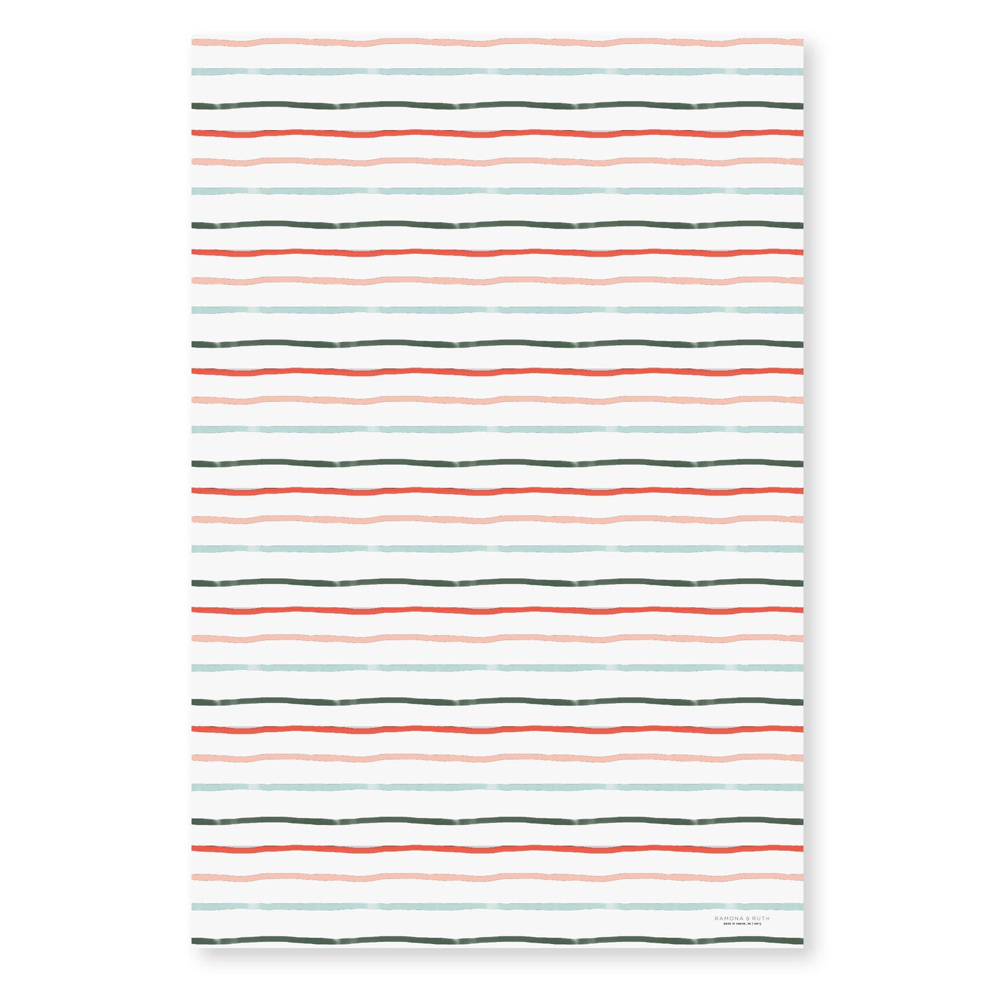 Ramona & Ruth - Multi Stripes Gift Wrap Roll