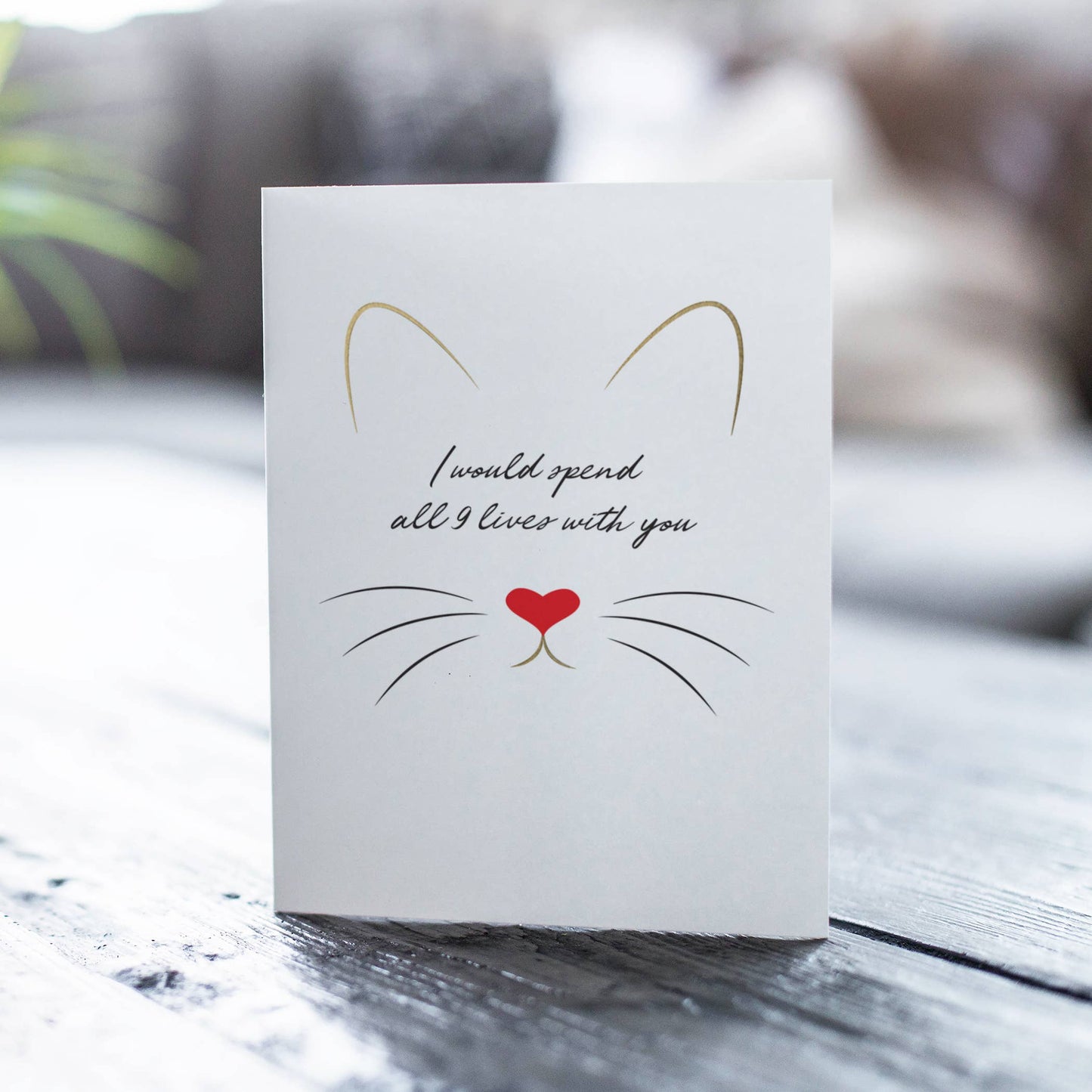 Fine Moments - 9 Lives - Love and Valentine's Day Greeting Card