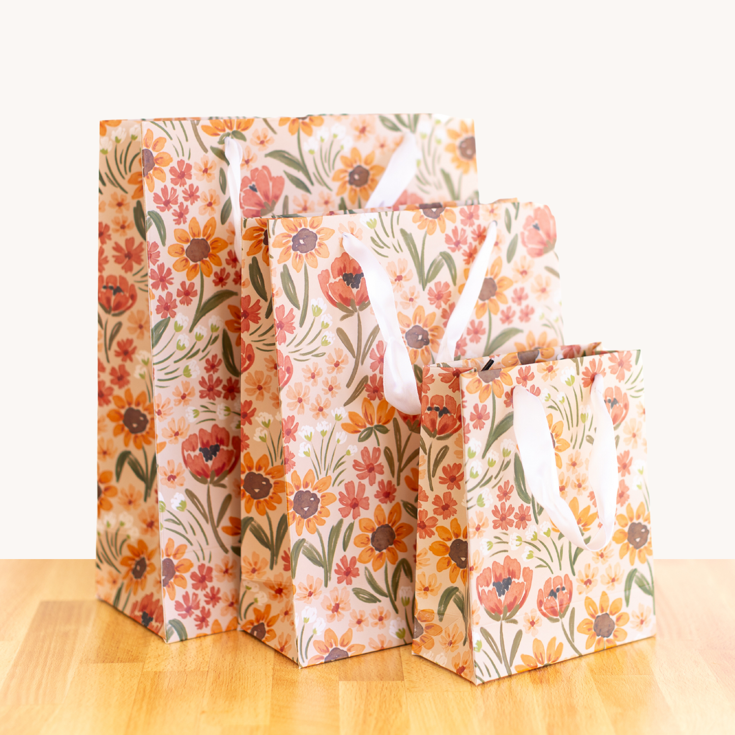 Elyse Breanne Design - Sunny Poppies Gift Bag: Small
