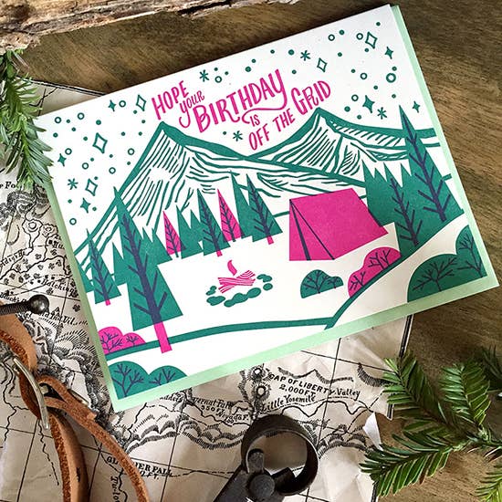 Paper Parasol Press - Off the Grid Birthday Card