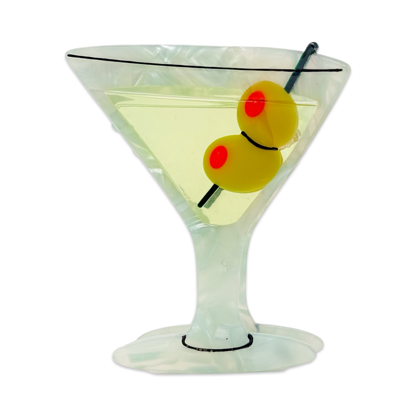 Jenny Lemons - Large Martini Hair Claw Clip