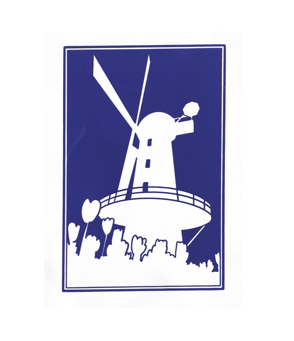 Anne Breedlove - GG Park Windmill Inverse Postcard - A6