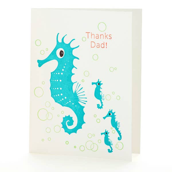 Ilee Papergoods - Seahorses Thanks Dad
