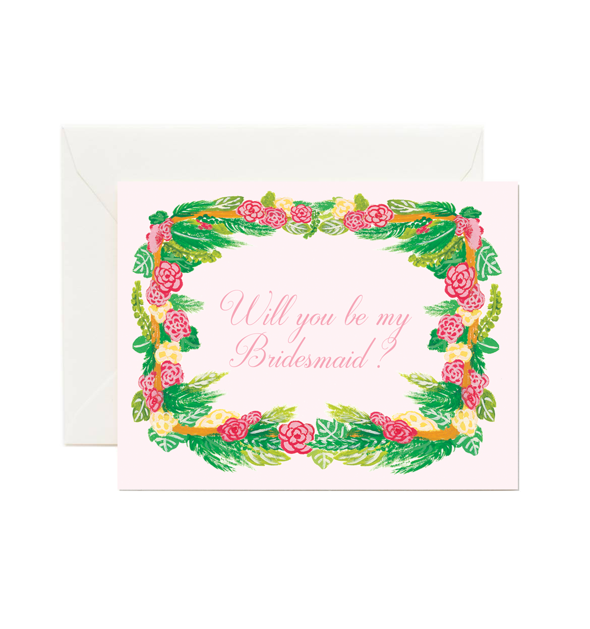 Forage Paper Co. - Bridesmaid Florals Card, Will You Be my Bridesmaid Card: A2 size : 4.25 x 5.5"