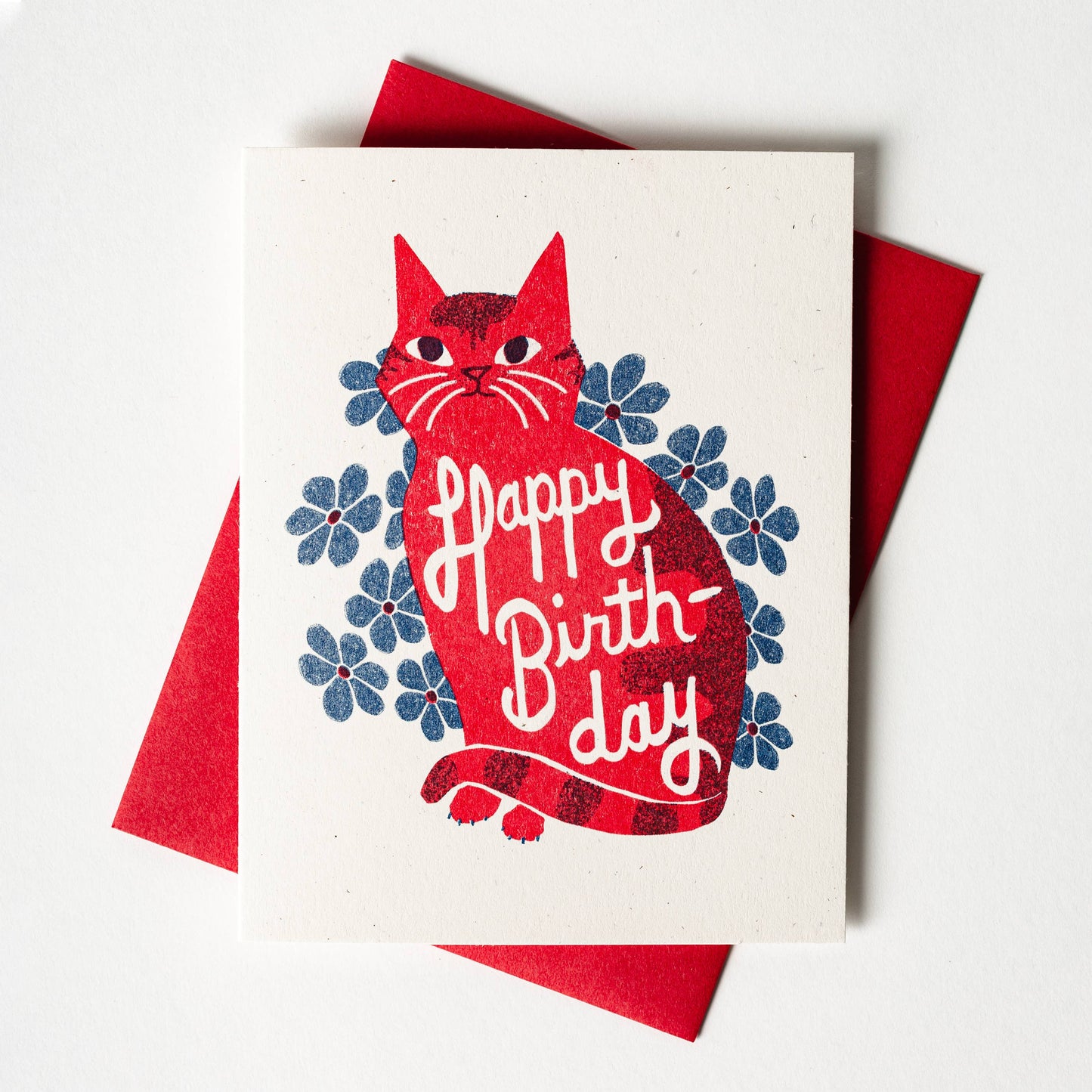 Bromstad Printing Co. - Happy Birth-day - Risograph Card
