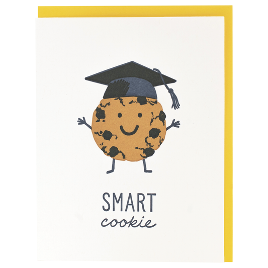 Smudge Ink - Chocolate Chip Cookie Graduation Card