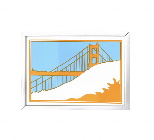 Anne M Breedlove - Screenprint - Golden Gate Bridge