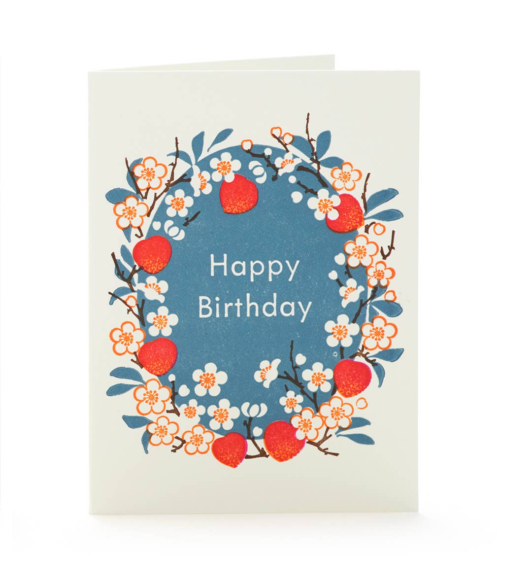 Ilee Papergoods - Peach Blossoms Happy Birthday Card