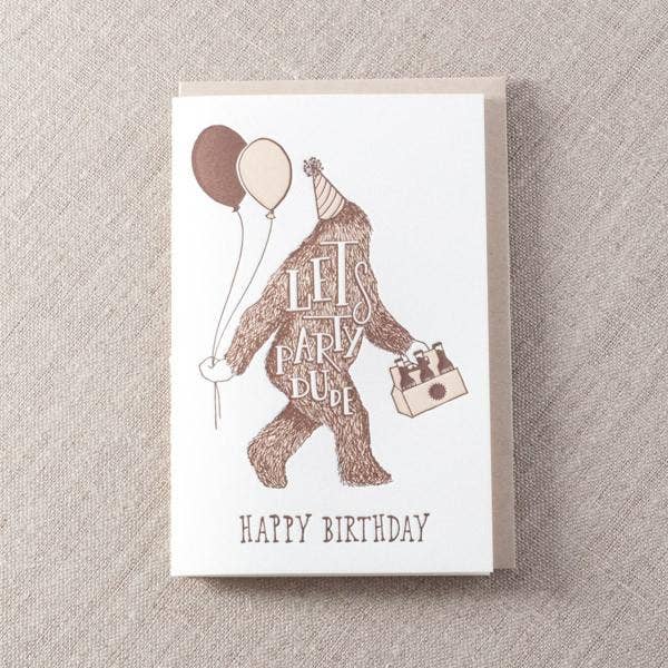 Pike Street Press - Happy Birthday Sasquatch Greeting Card