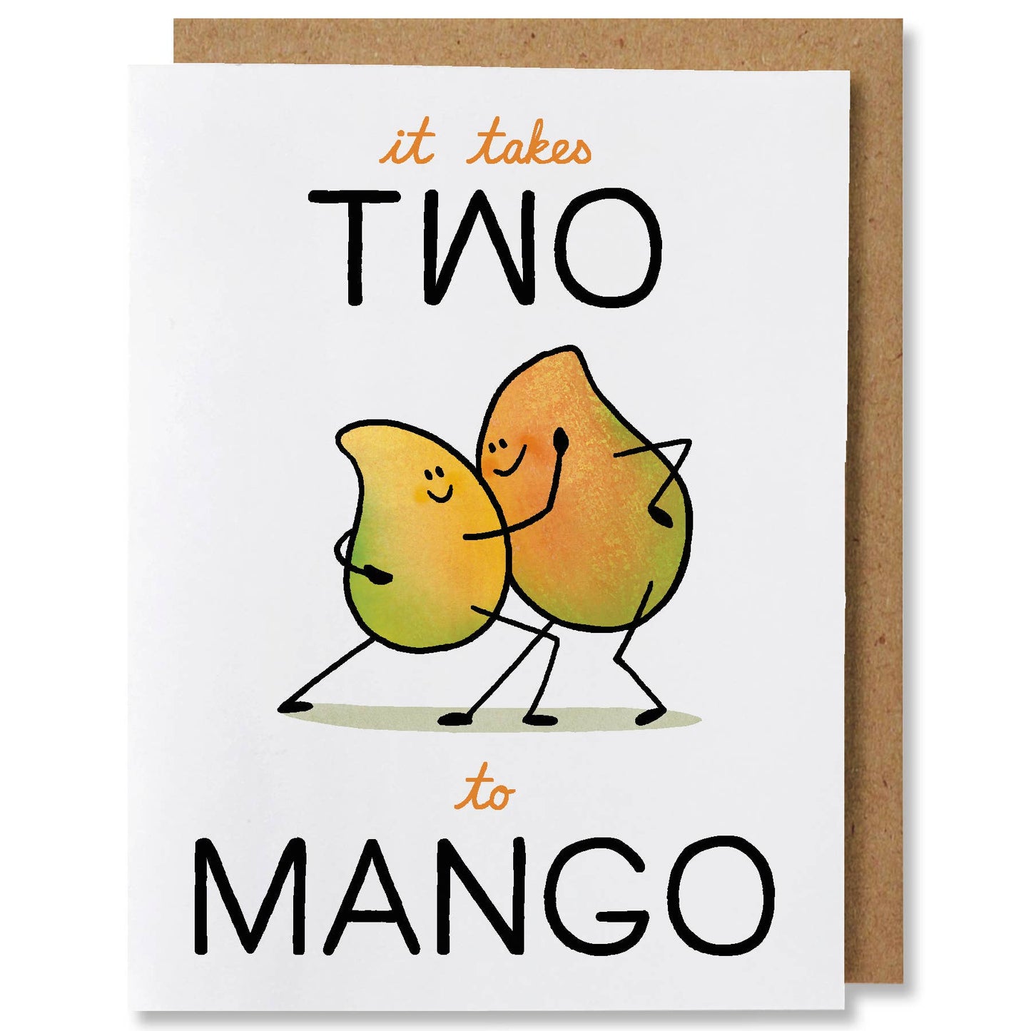 NANU Studio - Two to Mango - Illustrated Love Tango Dance Couple Card