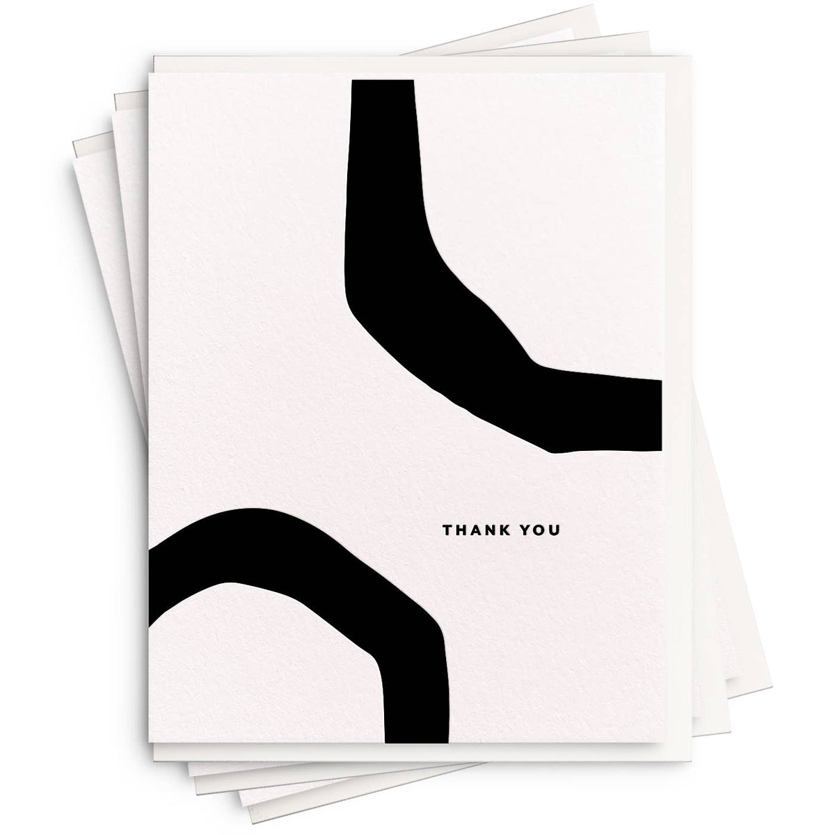 Dahlia Press - Shape - Letterpress Thank You Card