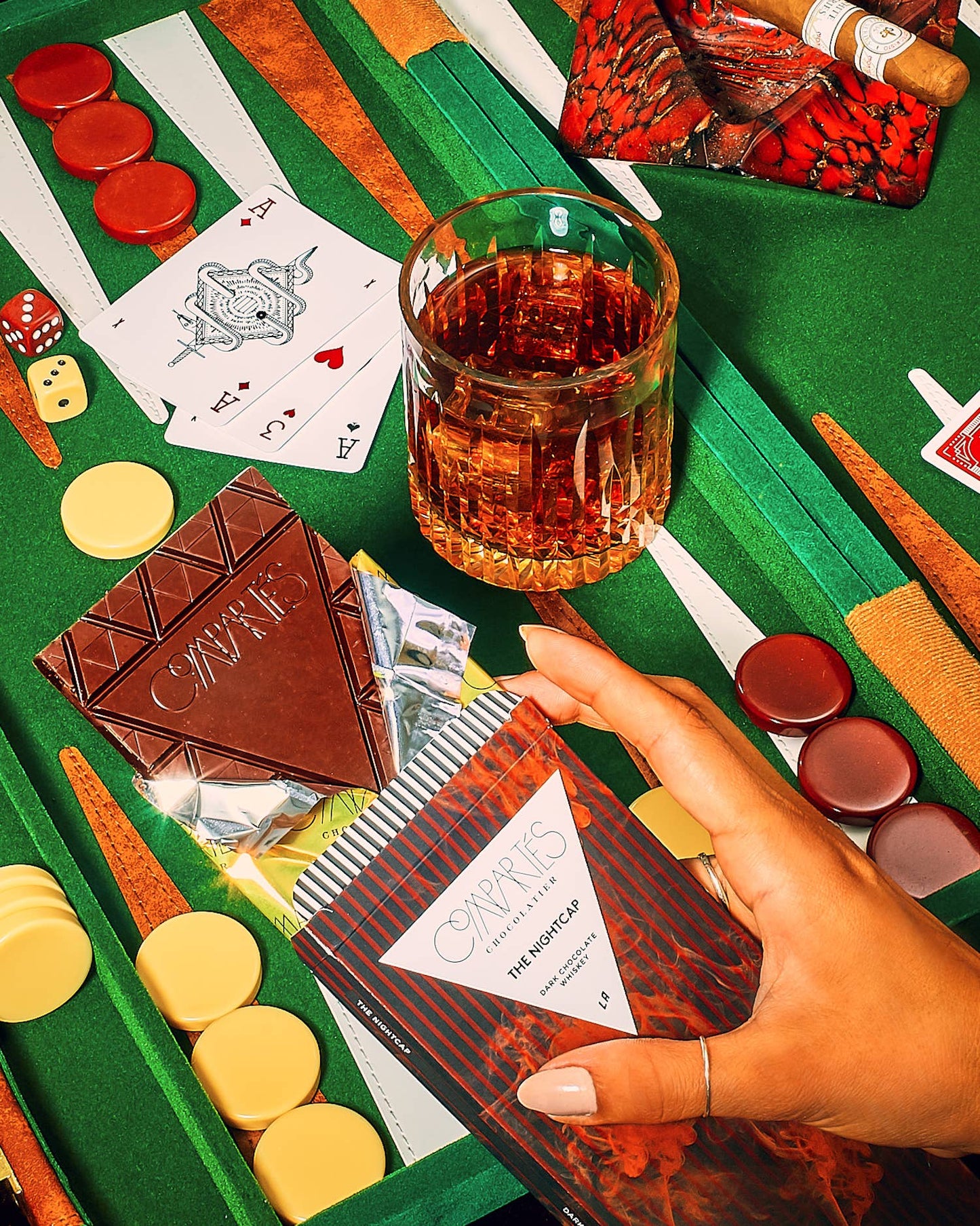 Compartes Chocolate - Nightcap Whiskey Dark Chocolate Bar - Whisky