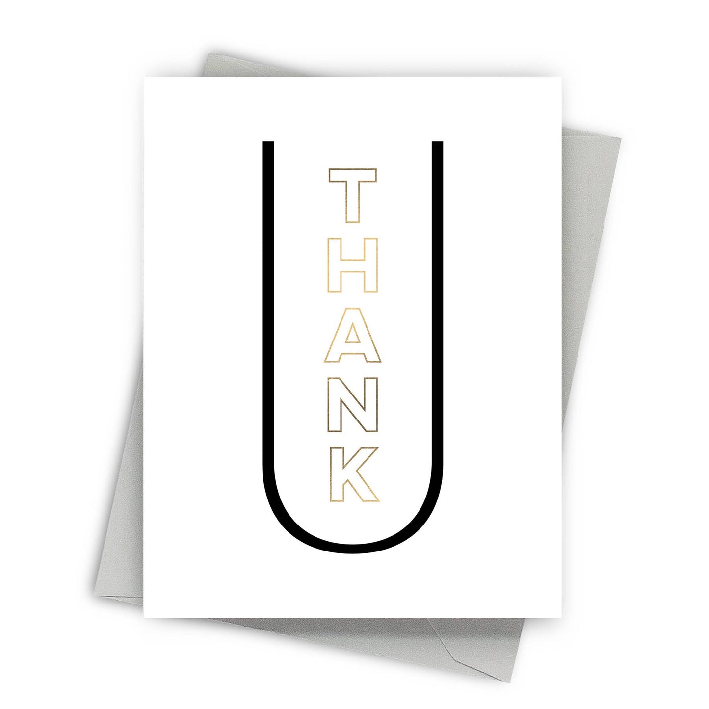Fine Moments - Centered Thank U Card Thank You Cards