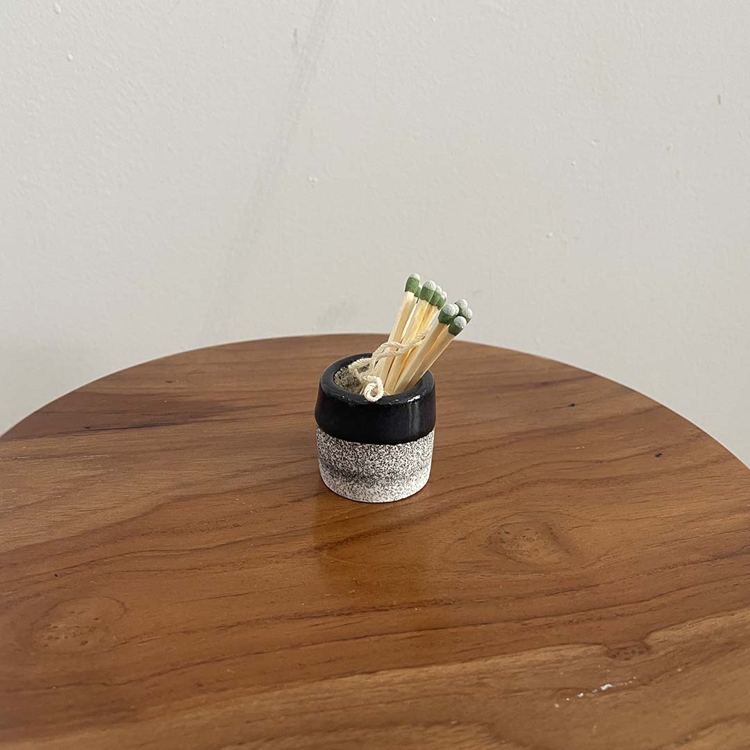 Strike Anywhere Matchstick Holder - Black / Light Grey #81