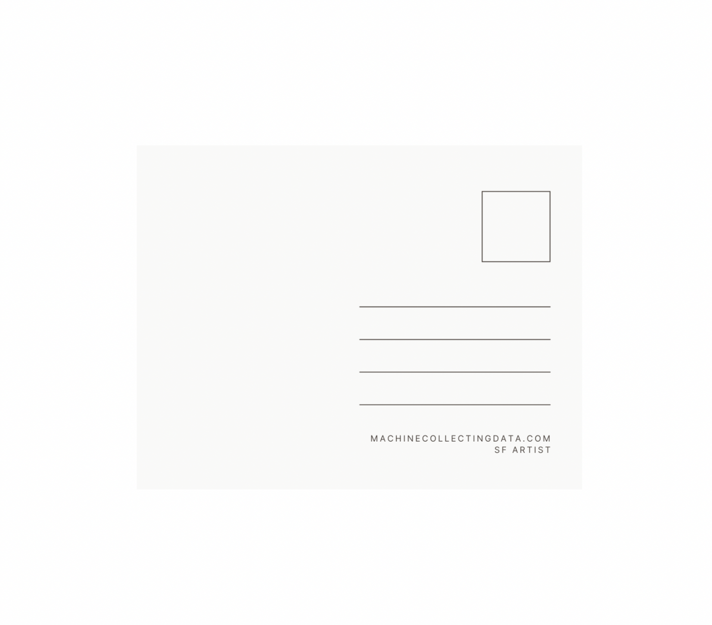 Machinecollectingdata- Golden Gate Bridge 1 postcard