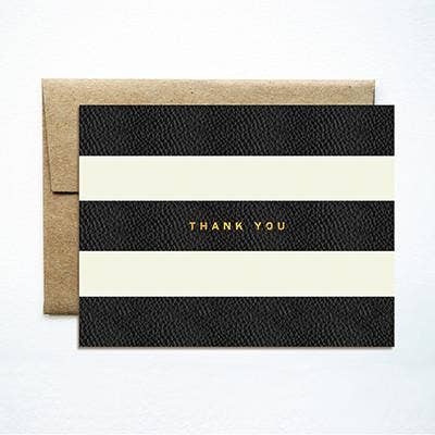 Ferme Papier - Foil Stripes Thank You Card