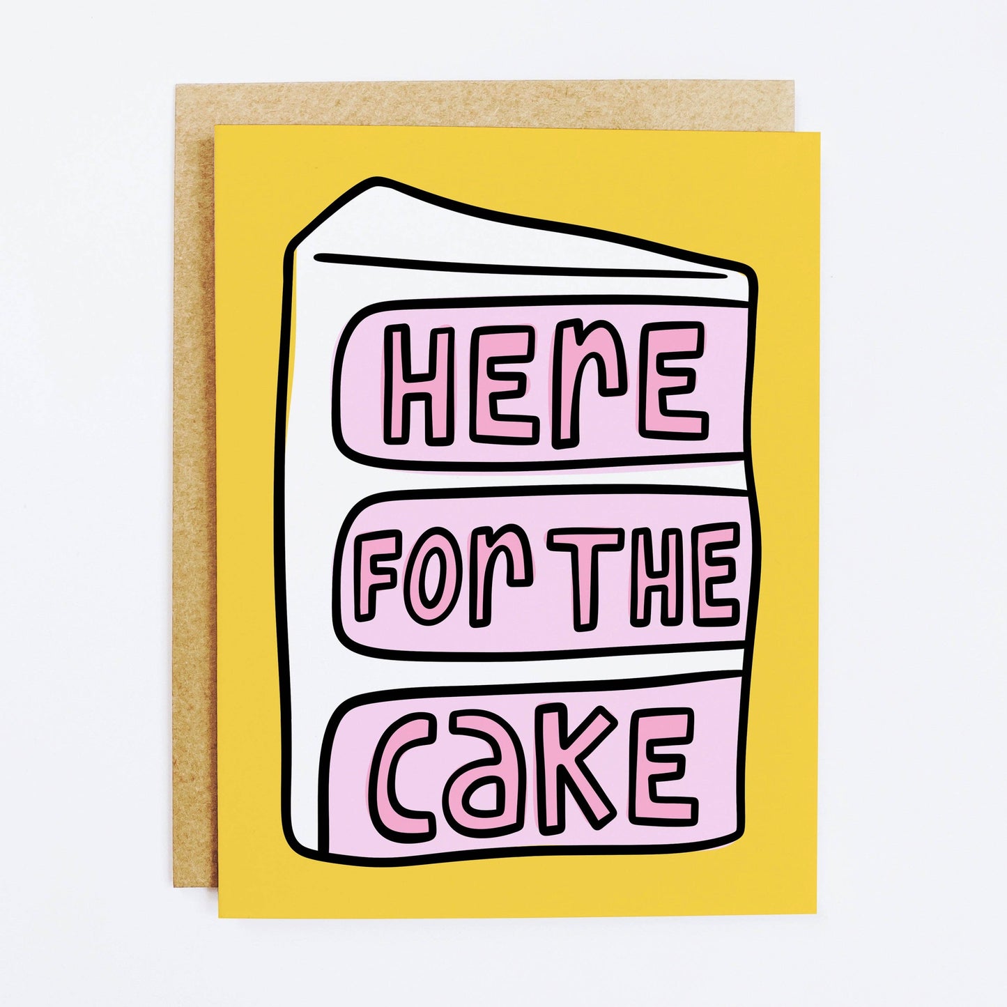 K+S Design Co. Here For The Cake Birthday Card