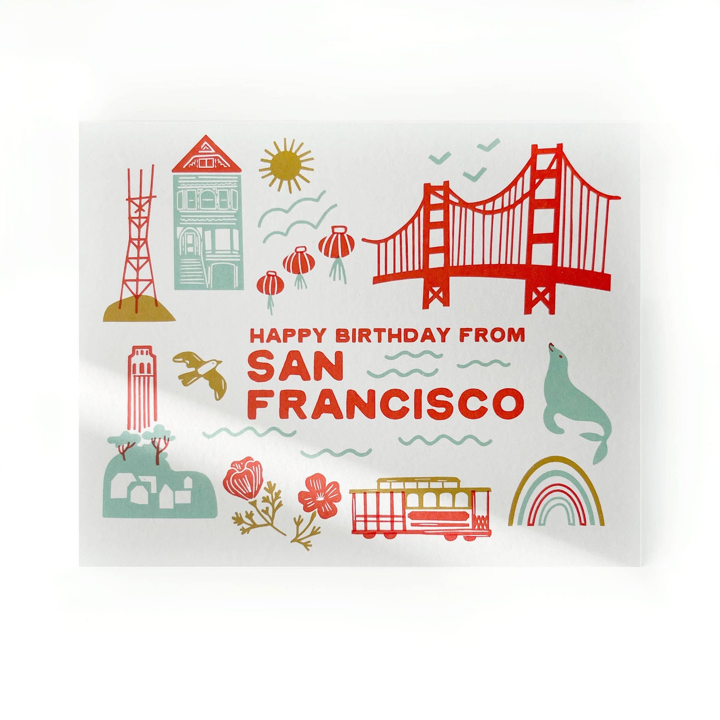 Paper Parasol Press - Happy Birthday from San Francisco Card