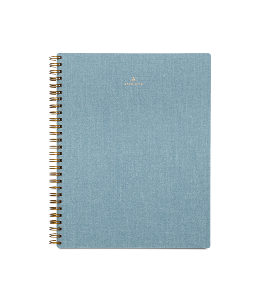 Appointed - Notebook - Chambray Blue - Lined