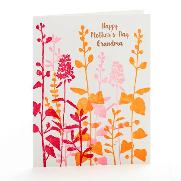 Ilee Papergoods - Pink Flowers Happy Mothers Day Grandma Notecard