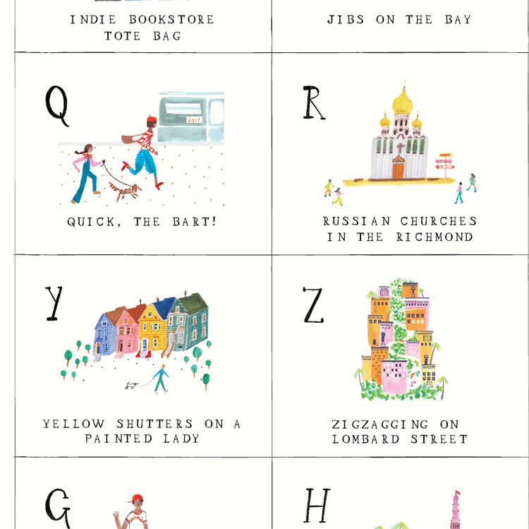 Mr. Boddington's Studio - San Francisco ABC Gift Wrap Sheets: Roll - 3 sheets